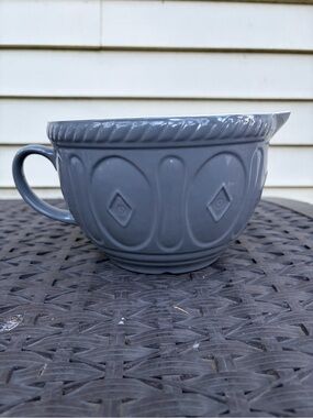 Mason Cash Gray Ceramic Mixing Bowl with Handle
